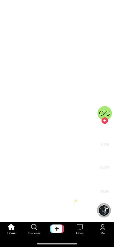 TikTok app preview on iPhone